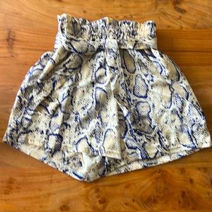 Shein silk python shorts